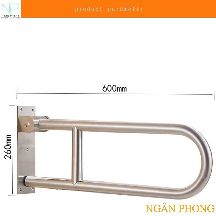 TAY VỊN AN TOÀN CHO NGƯỜI GIÀ, NGƯỜI KHUYẾT TẬT INOX 304- CHỮ U CỐ DỊNH