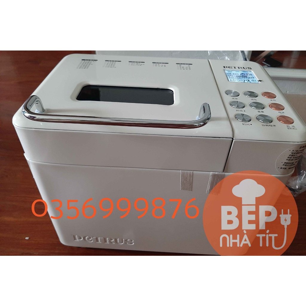 Máy làm bánh mì Petrus 8855GR kèm khay rắc hạt - New 100% - Bảo hành 12 tháng