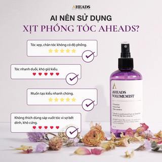 XỊT TẠO PHỒNG TÓC AHEADS VOLUME MIST 250ML