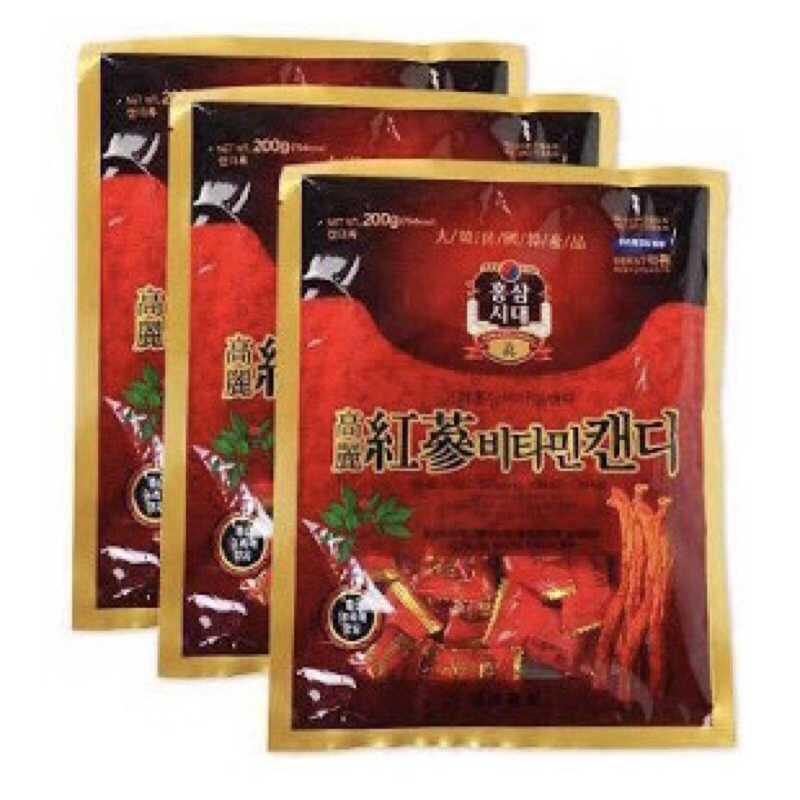 Kẹo Hồng Sâm Hàn Quốc Vitamin - 200g/gói hương vị thơm ngon