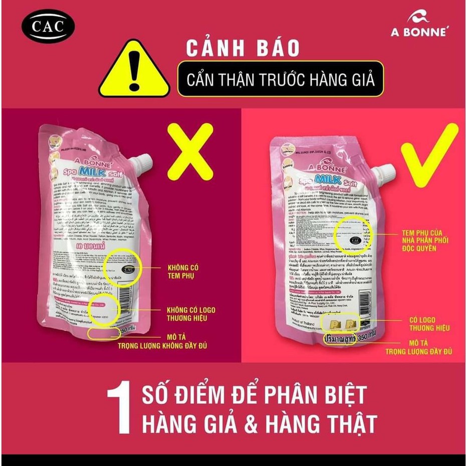 Muối Tắm Sữa Bò Tẩy Tế Bào Chết A Bonne Spa Milk Salt 350g Thái Lan | BigBuy360 - bigbuy360.vn