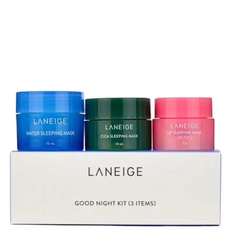(hàng Mới Về) Bộ 3 Sản Phẩm Chăm Sóc Da Khi Ngủ Laneige