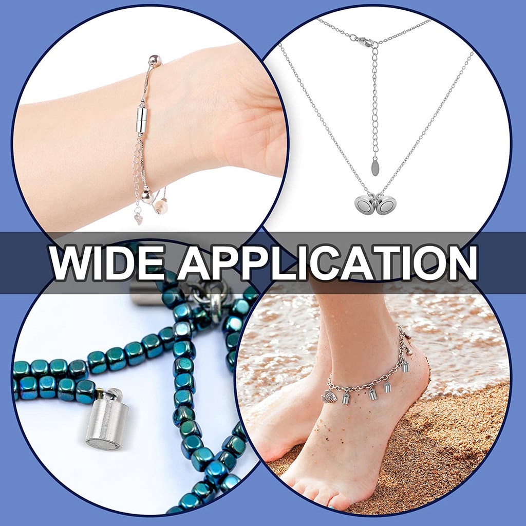 Bộ 2-10 Móc Khóa Nam Châm Bằng Đồng Bạch Kim 16x6mm: 1.5mm Làm Trang Sức