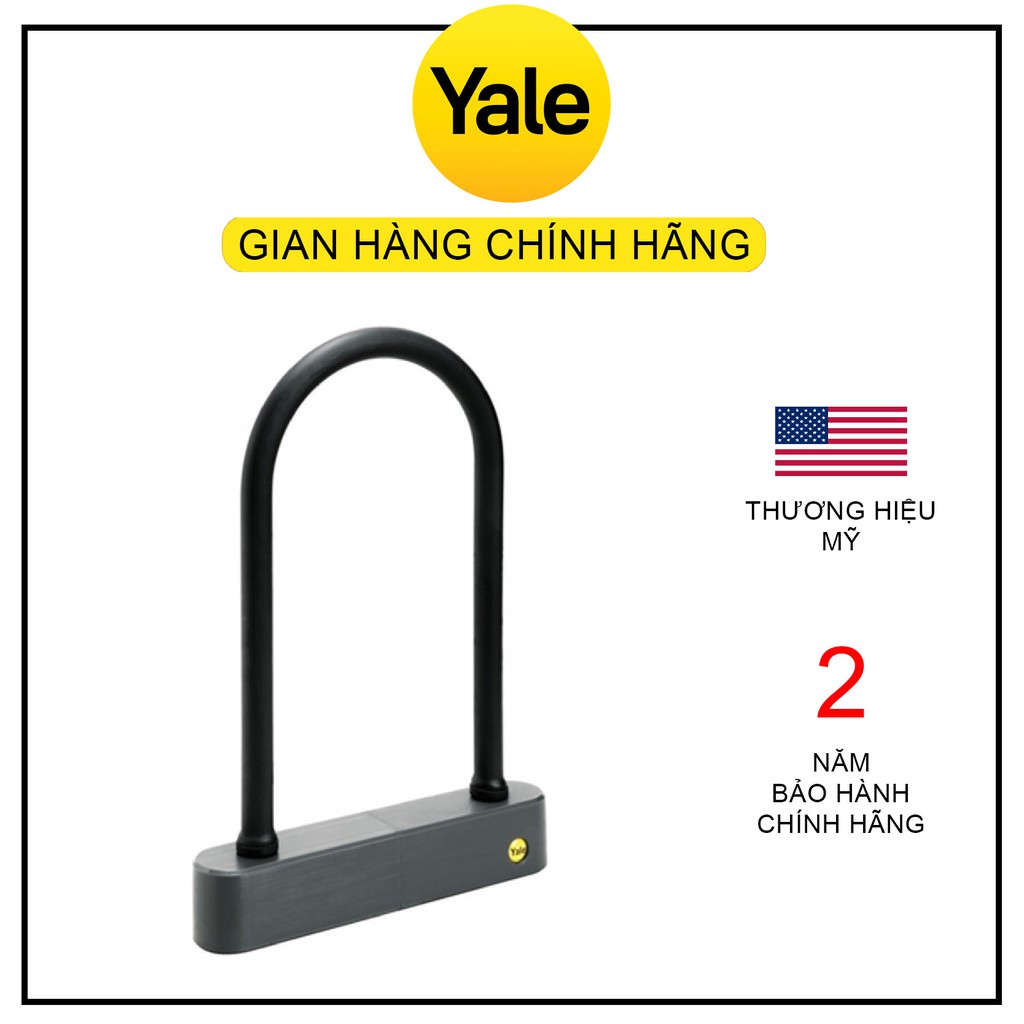 Khóa Xe Yale chữ U YUL1/12/20/1 (Bảo hành 2 năm) - Hàng chính hãng