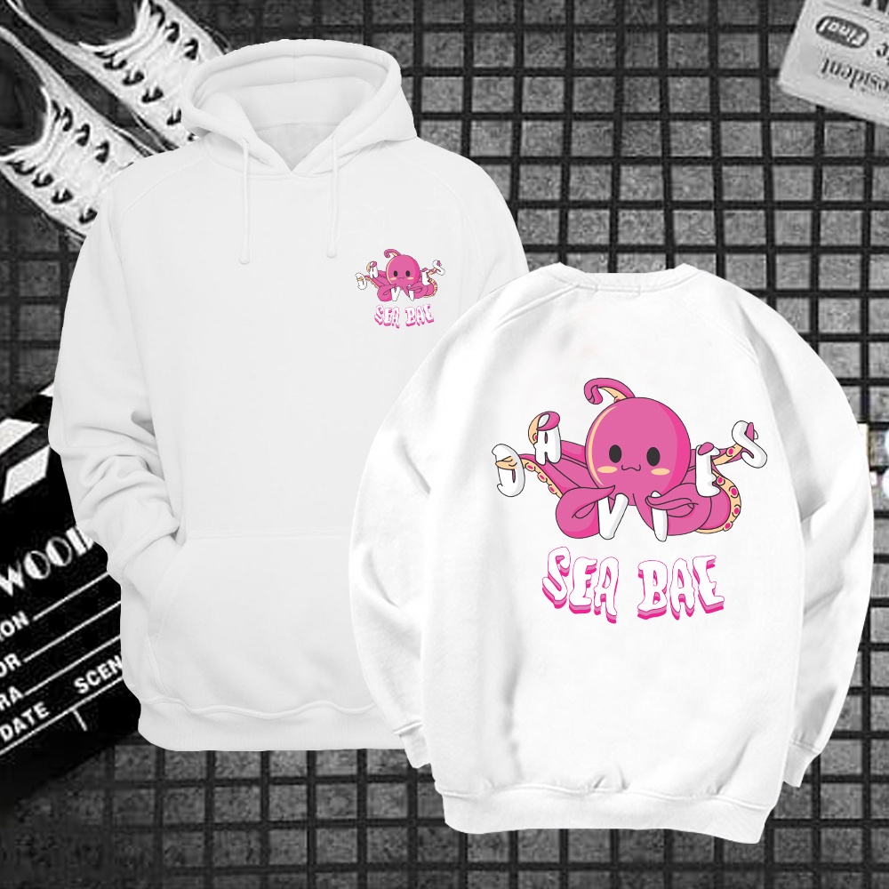 Áo hoodie sweater nỉ sea bae bạch tuộc form rộng unisex freeship toàn quốc M148 | BigBuy360 - bigbuy360.vn