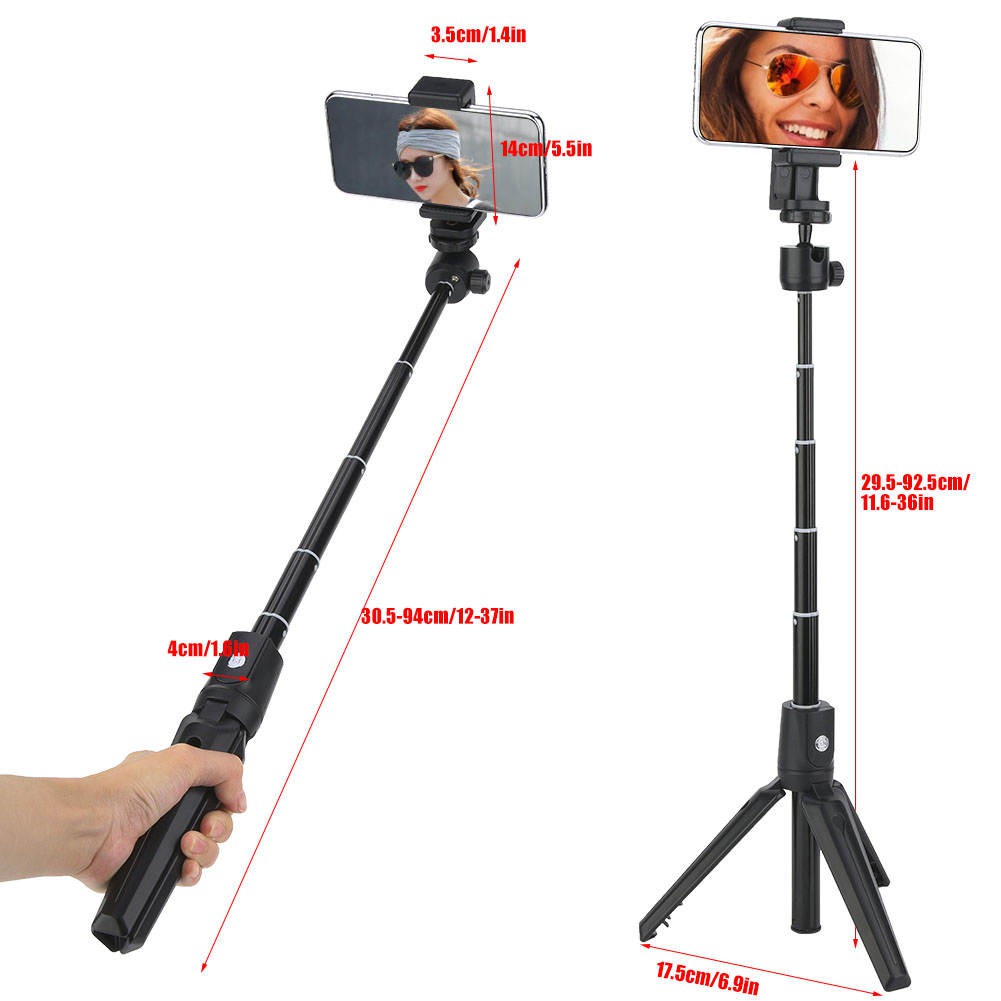 Gậy Selfie 2 Trong 1 Có Điều Khiển Từ Xa Xoay 360 Độ Cho Điện Thoại | BigBuy360 - bigbuy360.vn