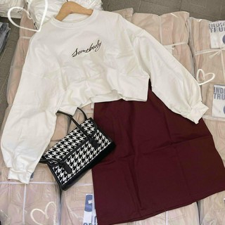 Set áo thêu + chân váy A
