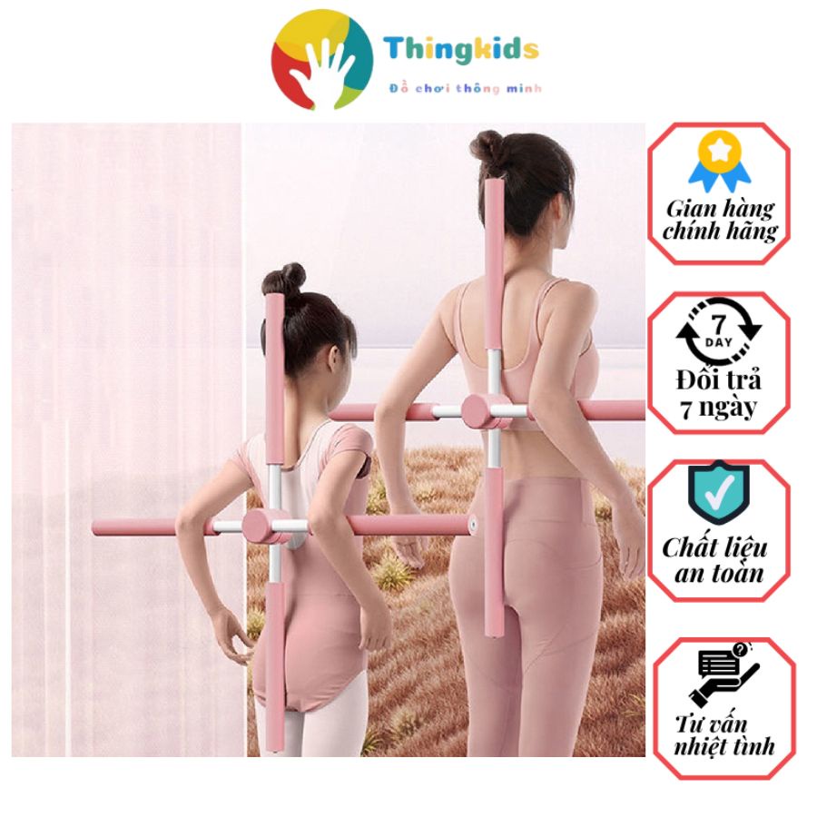 Gậy yoga chữa đau mỏi vai gáy, chống gù, cột sống, thanh xốp hỗ trợ lưng - Thingkids