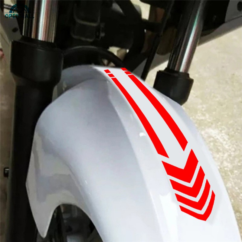 Sticker vinyl họa tiết kẻ sọc để trang trí cản xe mô tô