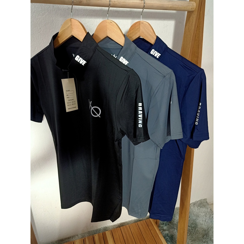 Áo VQ cổ khoá dạo phố, tập gym. | BigBuy360 - bigbuy360.vn