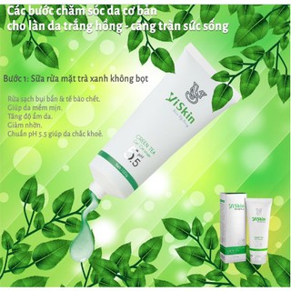 SỮA RỬA MẶT TRÀ XANH VISKIN (Tặng kèm 1 gói nạ 4in1 ViSkin)