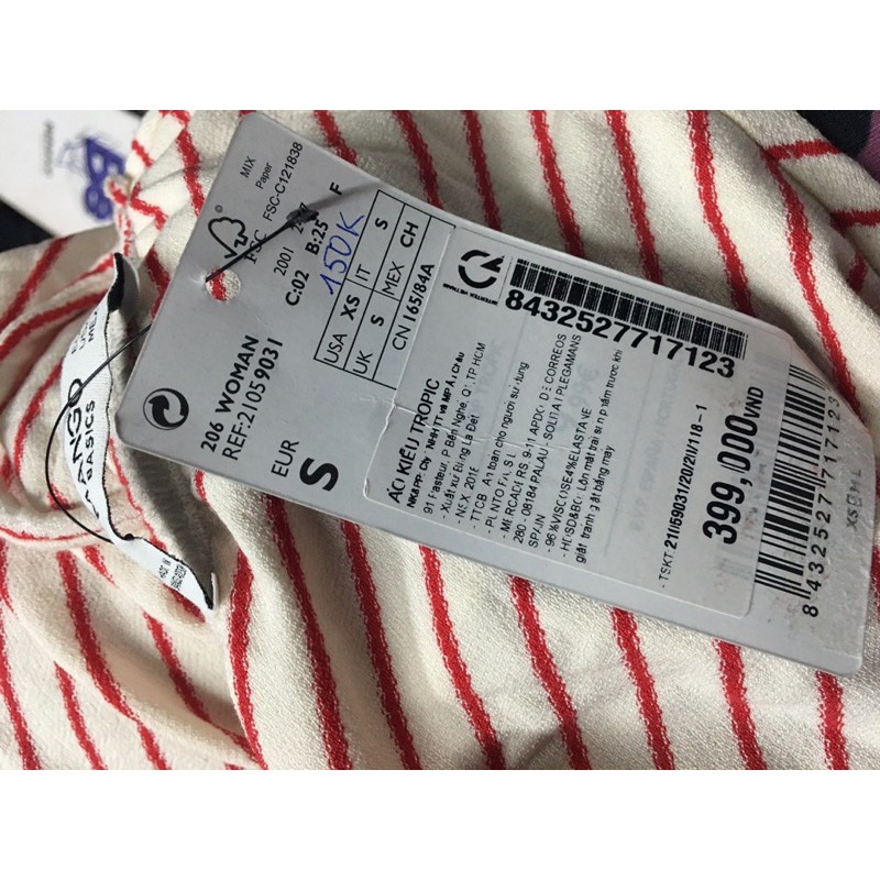 Áo dây Mango auth size S