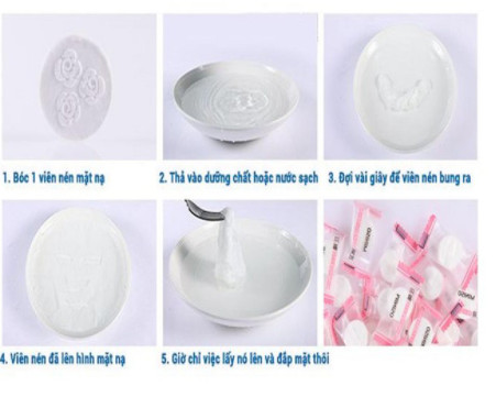 [Ảnh thật] gói 100 viên Mặt nạ giấy nén Miniso Nhât Bản