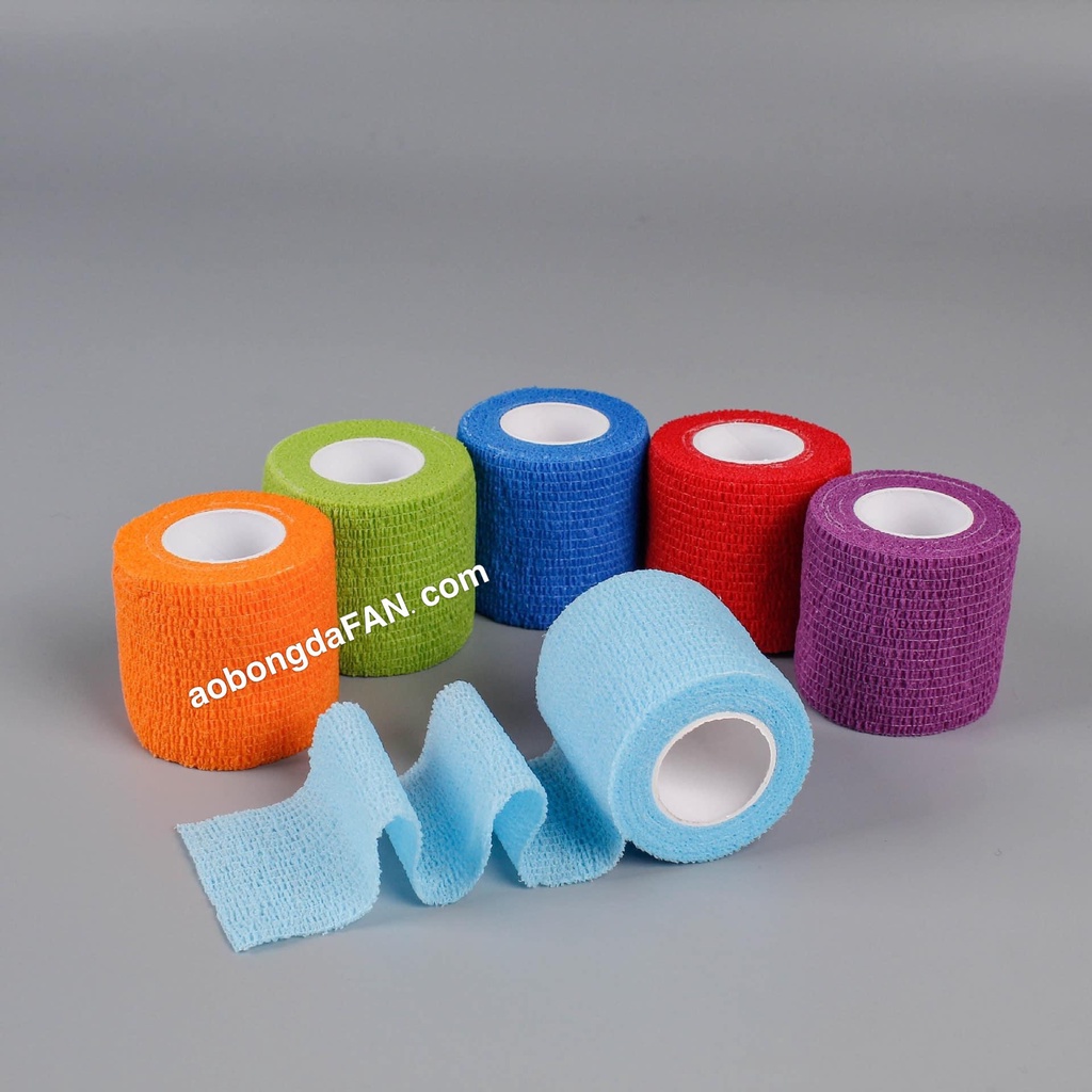 Băng Thun Bóng Đá - Băng Vải Thể Thao Tự Dính  - rộng 5cm*4.5m