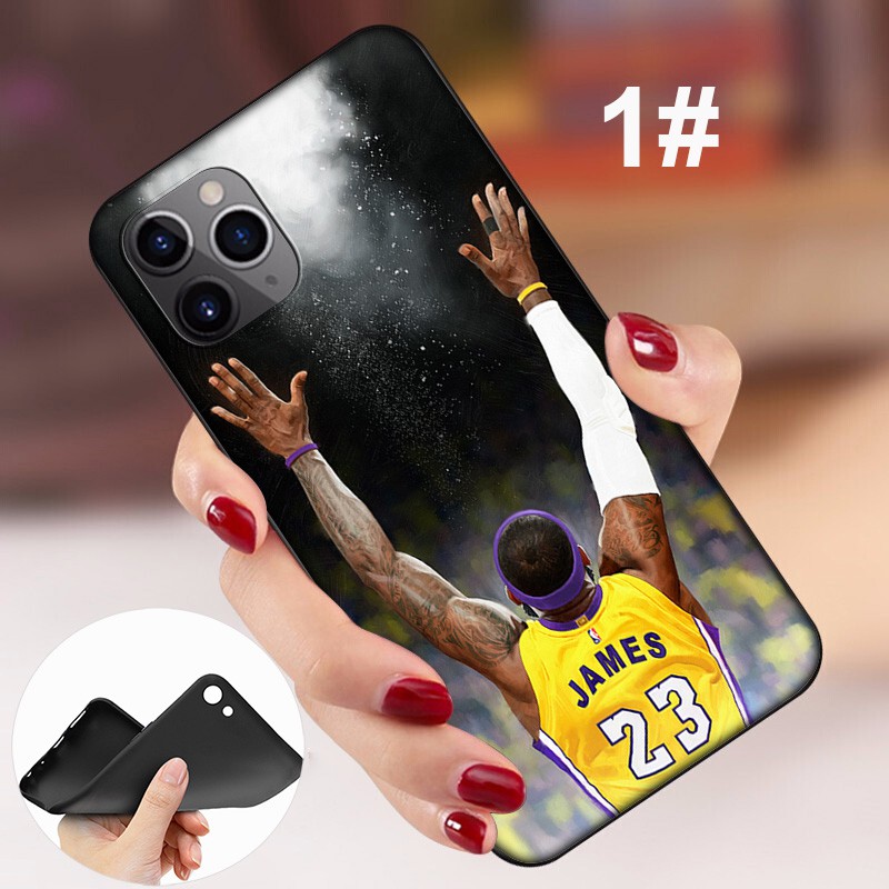 iPhone X Xs Max XR 6 6s 7 8 Plus 5 5s SE 2020 6+ 6s+ 7+ 8+ Protective Soft TPU Case 76LF LeBron James 23 Lakers Casing Soft Case