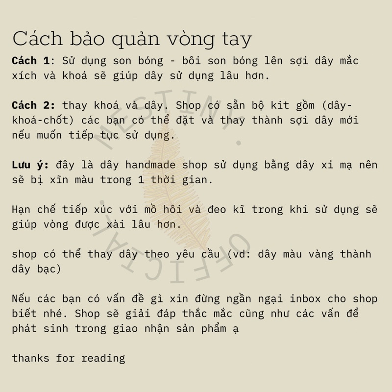 Dây chuyền hạt cườm nhỏ nhiều mẫu