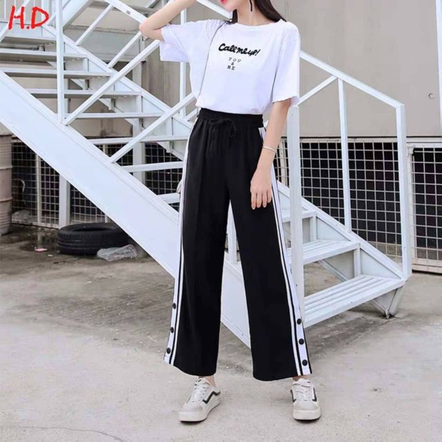 Quần xẻ gấu 3 cúc 7283DH