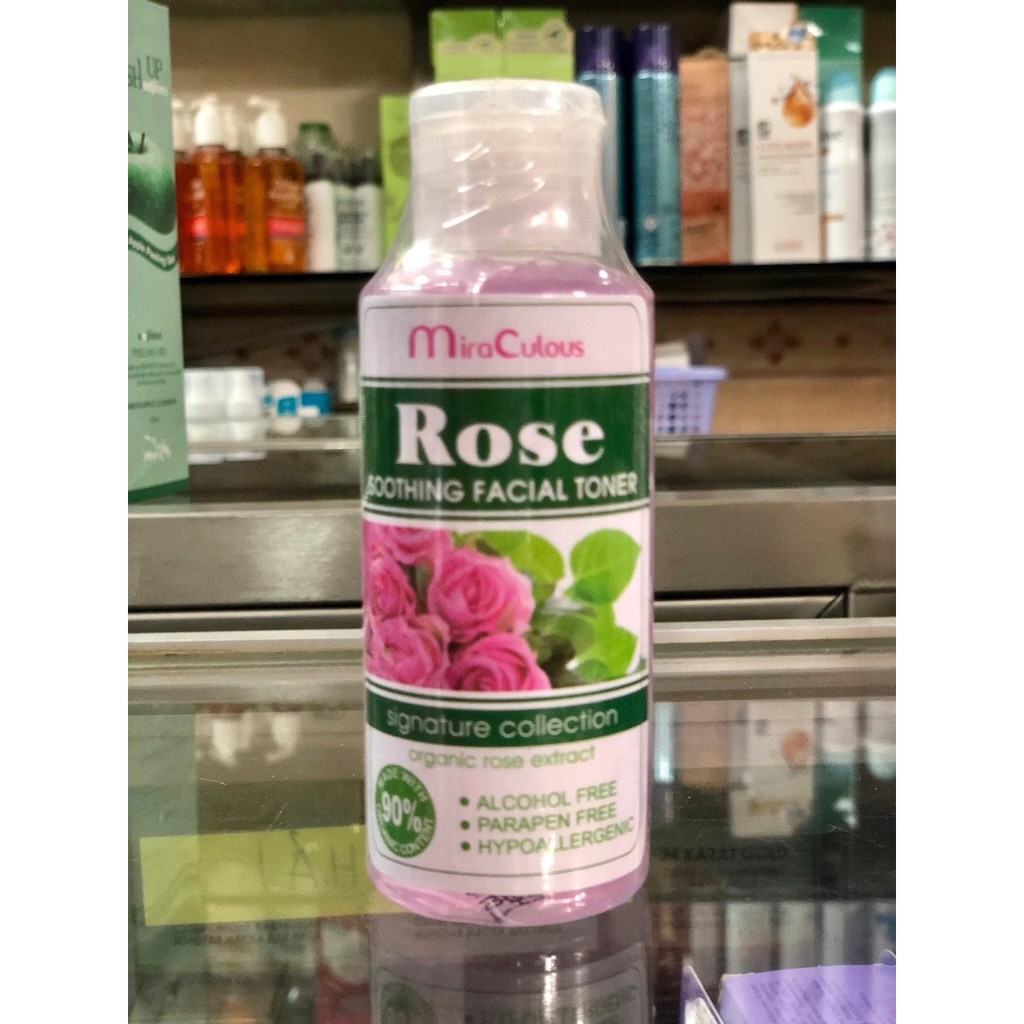 Nước hoa hồng se khít lỗ chân lông trắng da Mira Culous Rose Hàn Quốc 100ml - Hàng chính hãng