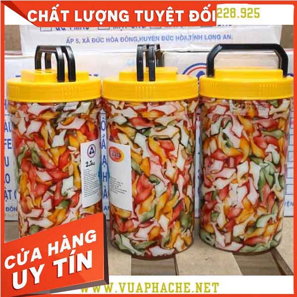 Thạch rau câu Hàng Huy Hũ 2.5KG - Thạch Cá - Thạch Cầu Vồng - Hàng Luôn Sẵn Kho - Giá Tốt Nhất