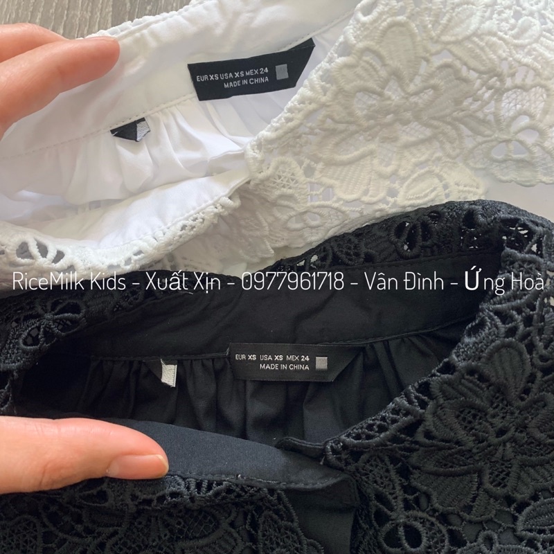 Sơ mi Zara nữ cổ ren xuất dư xịn cho nữ