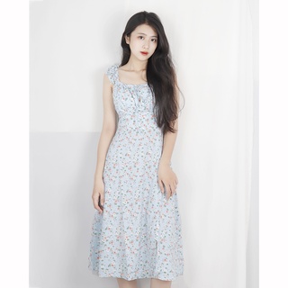Đầm hoa nhí xẻ tà dễ thương Rolisa RD015