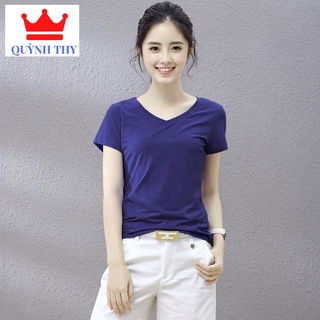 [ Hàng Đẹp * ] Áo Thun Nữ Cổ Tim Tay ngắn , Trẻ Trung, Mẫu Mới nhất