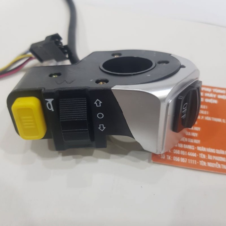 CÙM CÔNG TẮC 133 3 NÚT ĐÈN CÒI XINHAN XE MÁY ĐIỆN XE ĐẠP ĐIỆN GIA HUY