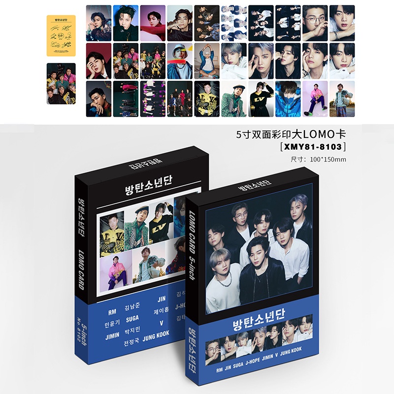 Hộp 30 Thẻ Hình Nhóm Nhạc Bts Blackpink ENHYPEN GOT7