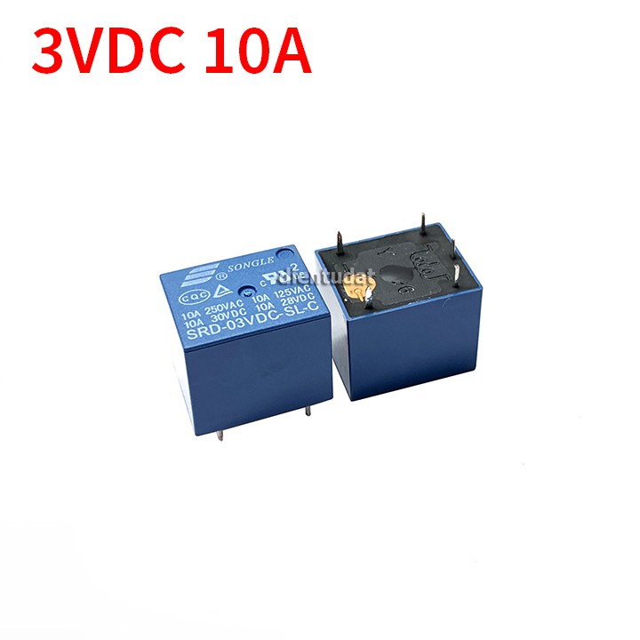 Relay 3VDC 10A 5 Chân Songle SRD-3VDC-SL-C