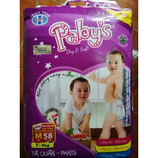 Bỉm quần Pabys L54 / M58/ XL48 /XXL 42 miếng. Giảm giá 1 bịch đại.