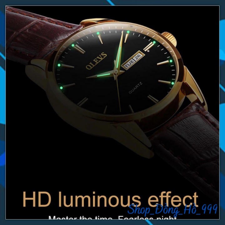 Đồng Hồ Nam dây da thời trang Cao Cấp 𝐎𝐋𝐄𝐕𝐒