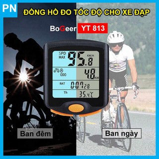 Đồng hồ đo tốc độ xe đạp thể thao bogeer yt-813