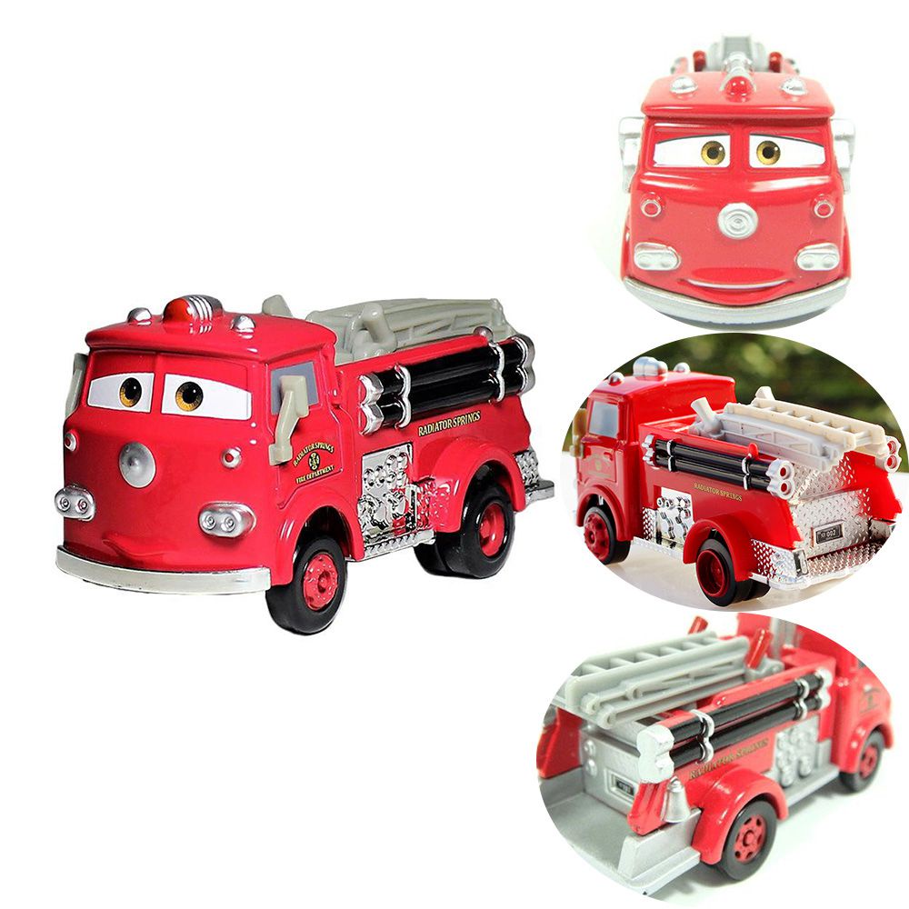 Newest 11cm Disney Cars Red Fire Truck Kids Toy Model Boy Girl Babys Kids Birthday Xmas Gifts Room Decoration