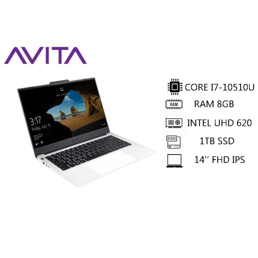 Laptop AVITA LIBER V14–Màu Trắng–Intel Core I7-10510U/RAM 8GB/ SSD 1TB/ Win 10 Home | BigBuy360 - bigbuy360.vn