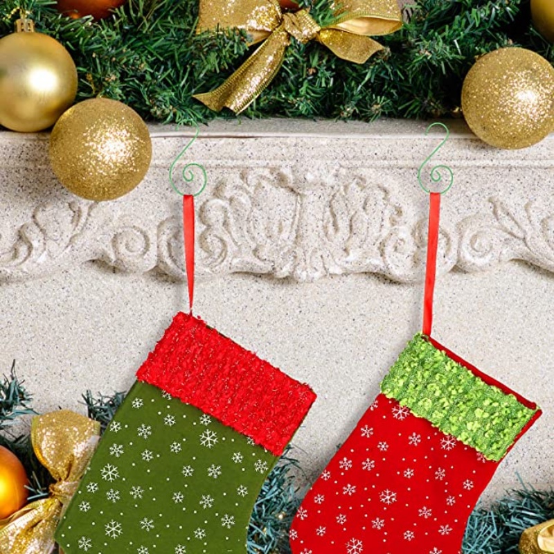 Set 20 Móc Treo Hình Chữ S Nhiều Màu Dễ Thương Trang Trí Cây Thông Noel