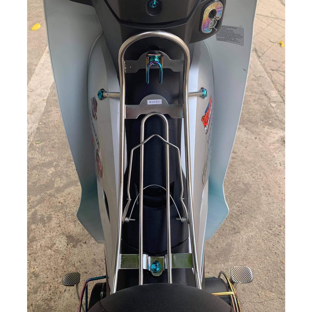 Ốc titan Gr5 xịn hàng chính hãng lắp baga xe wave 50cc 100cc 110cc 2006 - 2022 shop cuongtoshiro