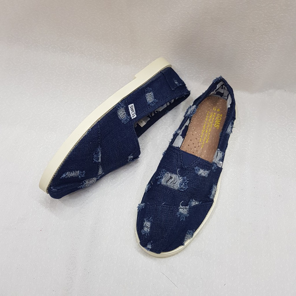 [ Sale sốc hàng mới về] Giày nam Toms bò rách cực chất BR | BigBuy360 - bigbuy360.vn