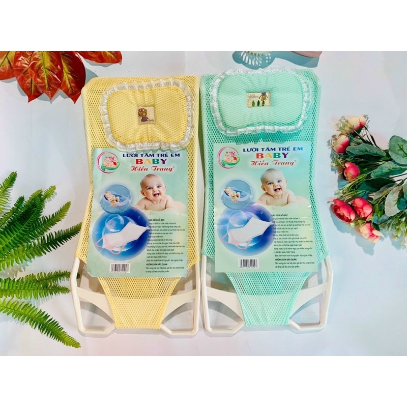 Lưới tắm kèm gối cho bé sơ sinh [Sỉ 47k]