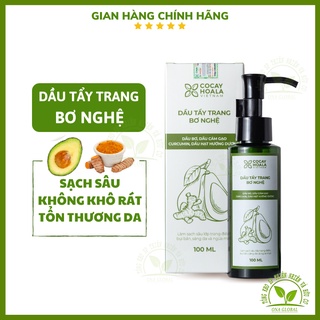 Dầu Tẩy Trang Bơ Nghệ Cocayhoala, làm sạch sâu lớp trang điểm, bụi bẩn, sáng da, ngừa mụn chai 100ml
