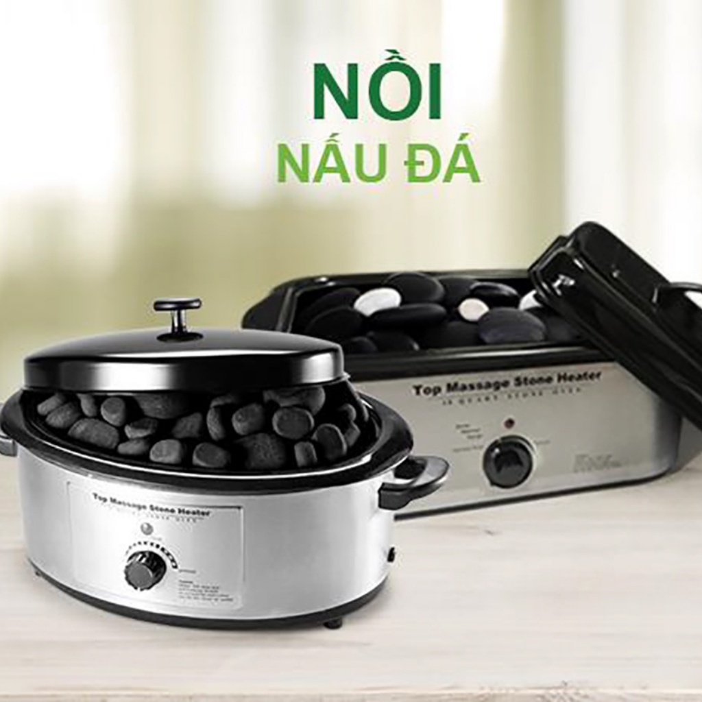 Nồi Hấp Đá Nóng Massage Hình Oval