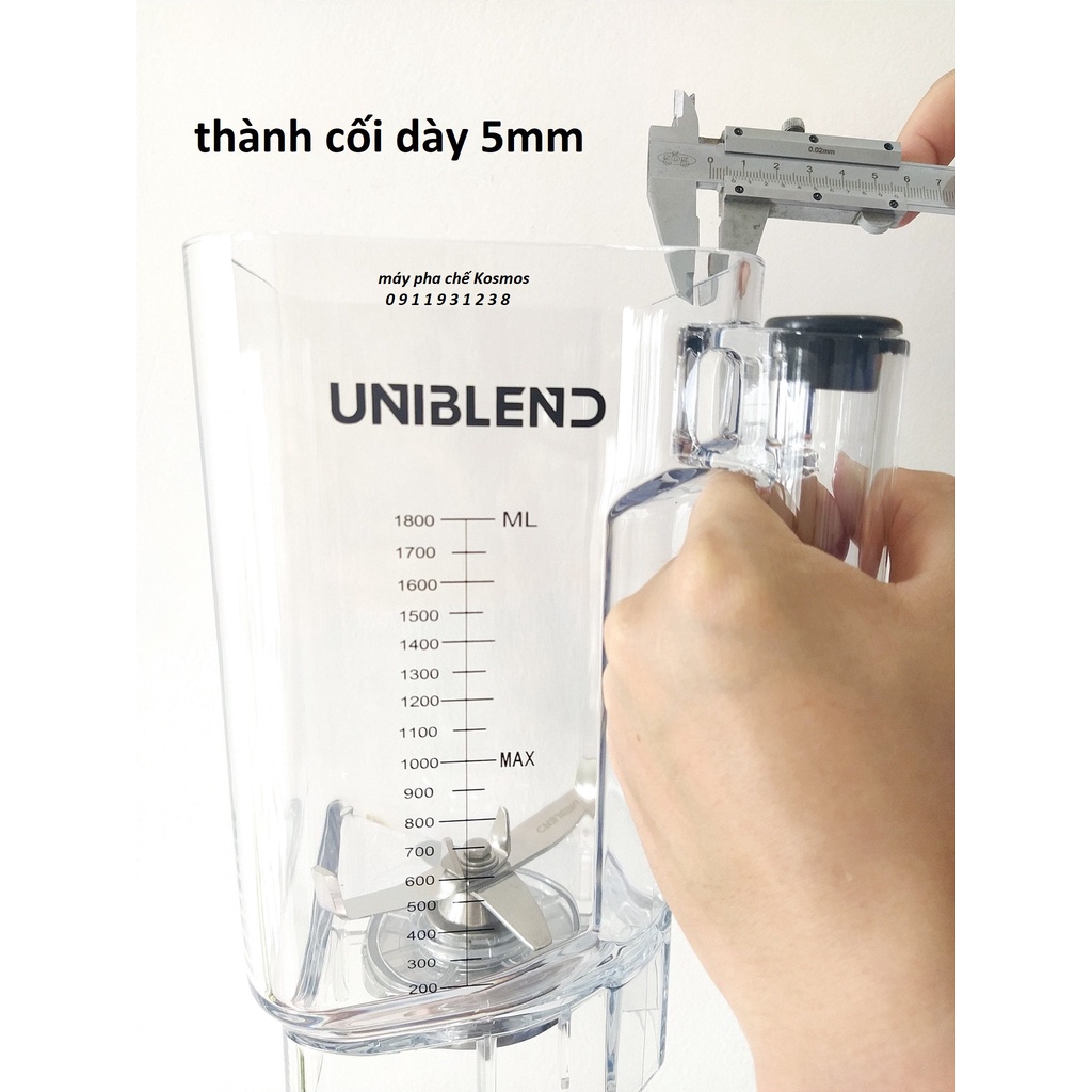 MÁY XAY CÔNG NGHIỆP, MÁY XAY ĐÁ CHUYÊN DỤNG UNIBLEND UB - 712 ( HÀNG CHÍNH HÃNG NHẬP KHẨU)