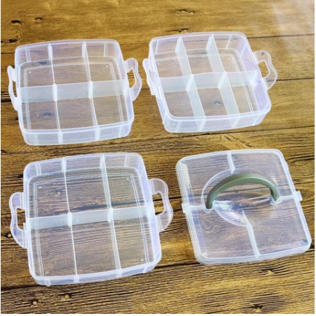 Hộp Nhựa 3 Tầng 18 Ngăn Đựng Vật Dụng Đa Năng