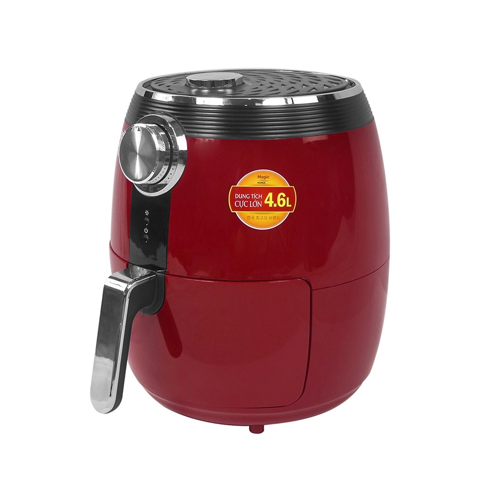 Nồi Chiên Không Dầu Magic Korea A-802 - 4.6 Lít - Đen và Đỏ