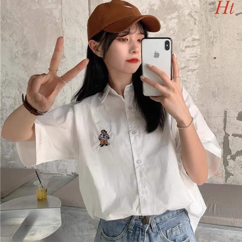Áo sơ mi gấu nhỏ HT12