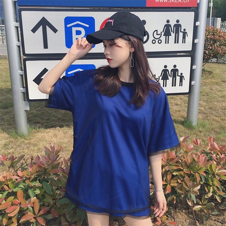 Áo Thun Tay Ngắn Dáng Rộng Plus Size Phong Cách Harajuku Hàn Quốc Thời Trang Mùa Hè Cho Nữ