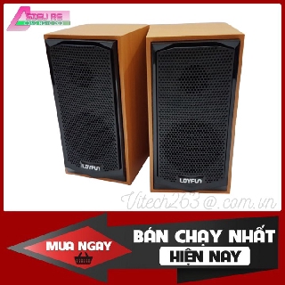 Loa máy tính Loyfun M22 vỏ gỗ sang trọng