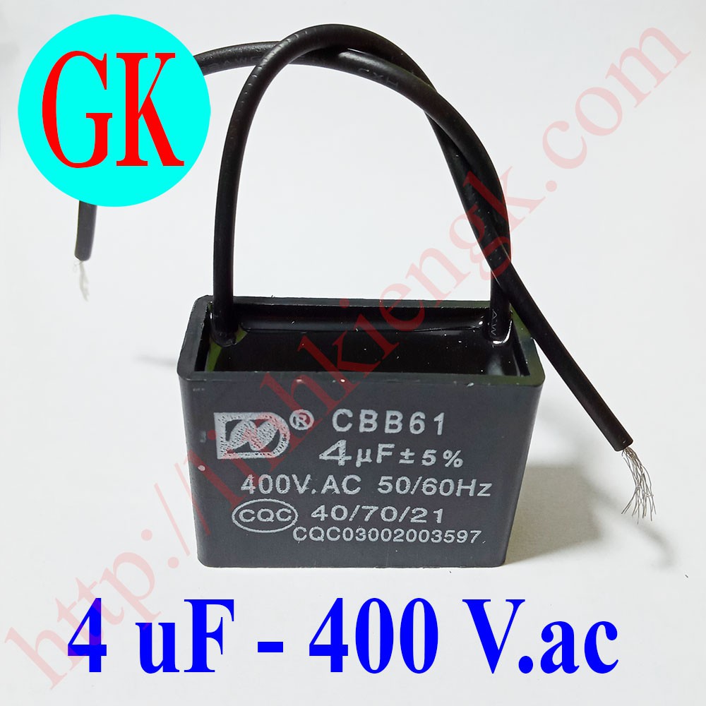 Tụ 4uf 400v - tụ quạt