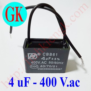 Tụ 4uf 400v - tụ quạt