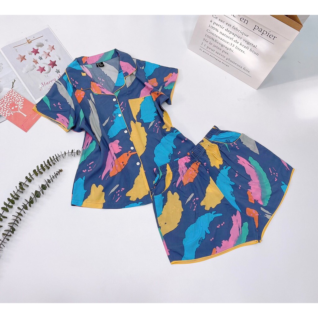 Pijama đùi chất tole lanh hàng VNXK | BigBuy360 - bigbuy360.vn