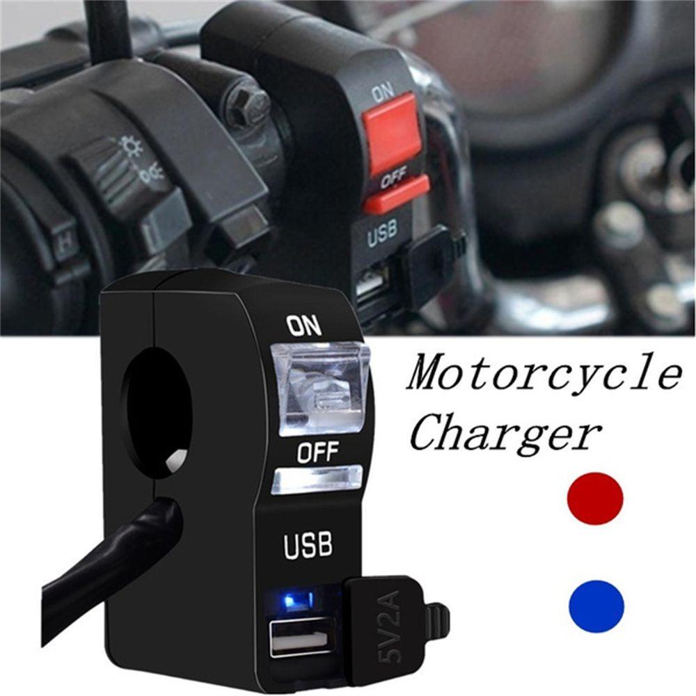 Bộ sạc USB DC12V MMULCK có đèn LED báo hiệu kèm công tắc điện thoại tiện lợi cho xe máy